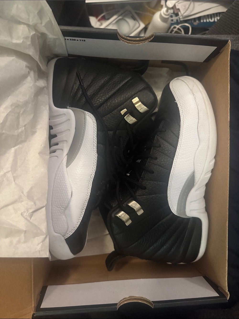 Jordan Black and White High-Top Basketball Sneakers